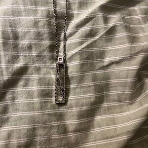 Ann Taylor 30 Inch Silver w/Rhinestones Necklace - like new